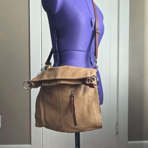 Tan Leather Crossbody Bag